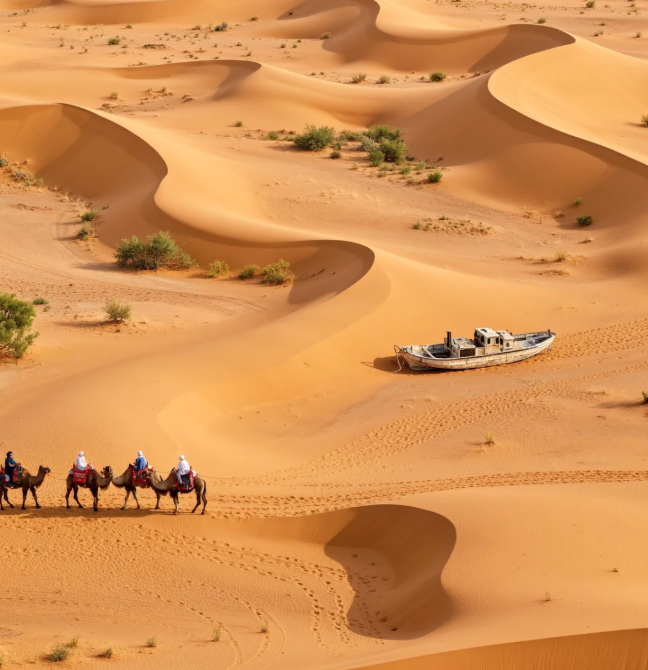 在沙漠腹地打造绿色矿山