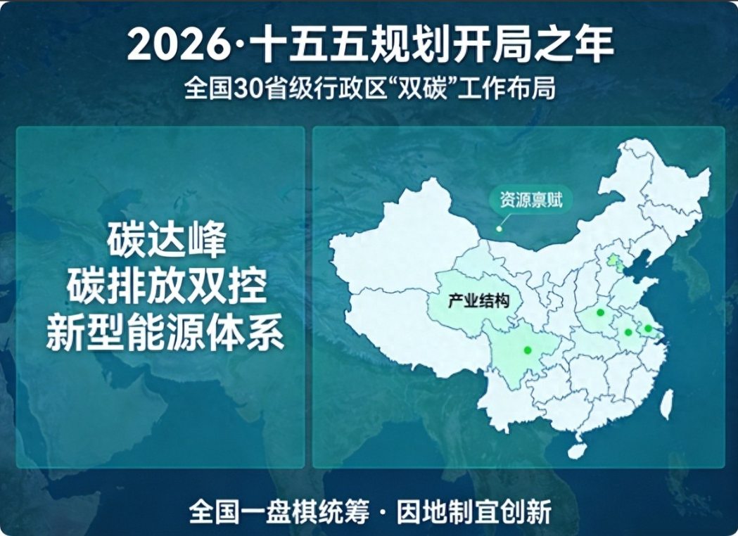 十五五省级规划落地：双碳工作锚定核心方向，地方实践各展特色